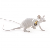 - Seletti Mouse Lie Down Tafellamp Wit