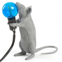  - Seletti Mouse Lamp Step Tafellamp Grijs