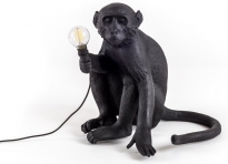  - Seletti Monkey LampTafellamp Zittend Zwart