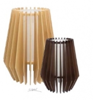  - Flam & Luce Trope Tafellamp Hout H:60cm